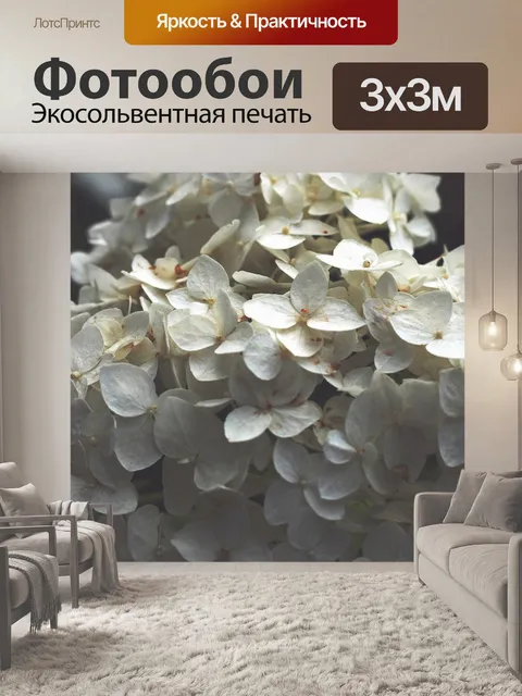 Фотообои Гортензия