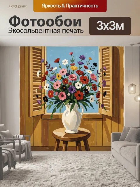 300 × 300 см · Экосольвентная печать