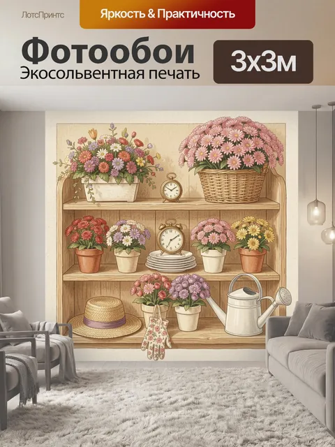 300 × 300 см · Экосольвентная печать