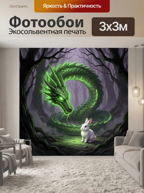 300 × 300 см · Экосольвентная печать