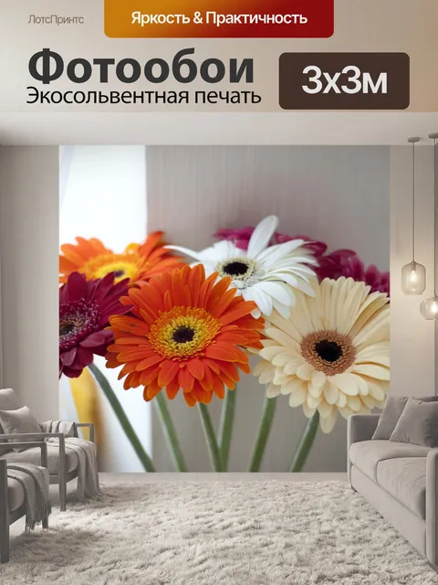 Фотообои Гербера