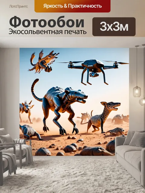 Фотообои животные в стиле научная фантастика
