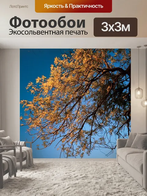 Фотообои Золотые листья