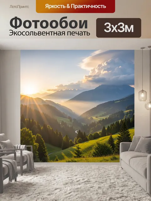 300 × 300 см · Экосольвентная печать