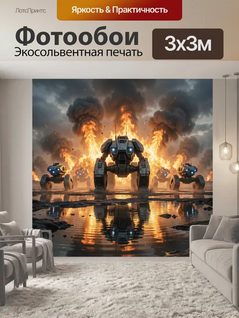 300 × 300 см · Экосольвентная печать