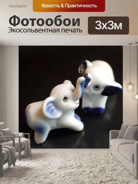 Фотообои Пара слонов