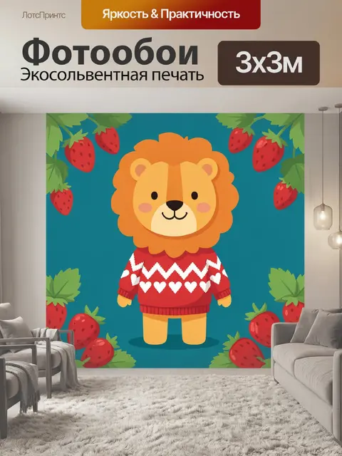 300 × 300 см · Экосольвентная печать