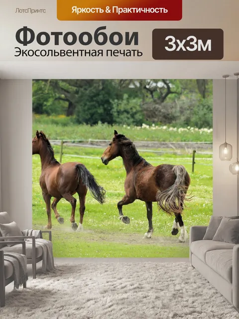Фотообои Лошади и ферма пони