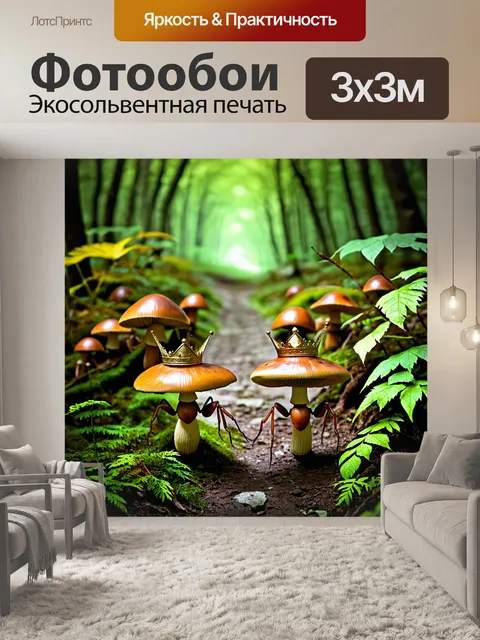 Фотообои на таинственной тропе леса