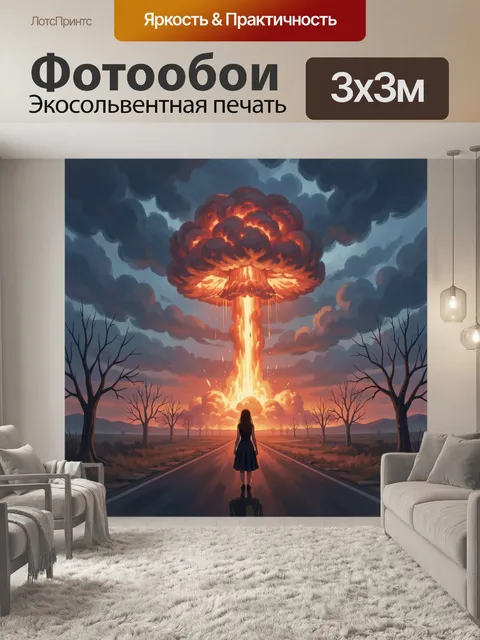 300 × 300 см · Экосольвентная печать