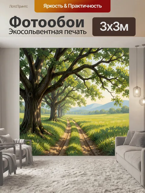 300 × 300 см · Экосольвентная печать