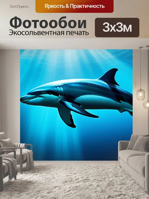 Фотообои с дельфином