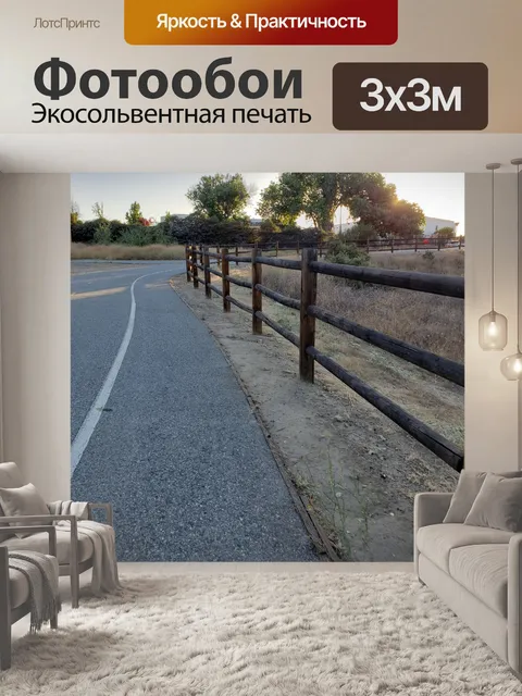 Фотообои Пешеходная дорожка и тени