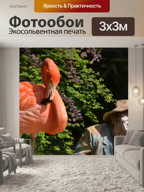 Фотообои Фламинго