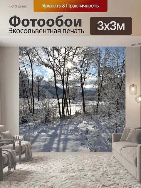 Фотообои Зима в горах