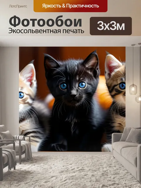 Фотообои с котятами