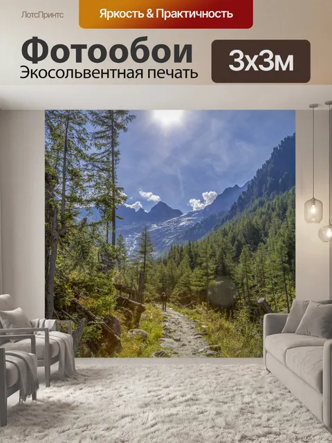Фотообои Летний лесной путь