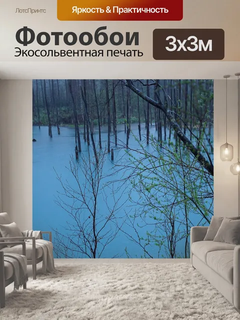 Фотообои Синий пруд