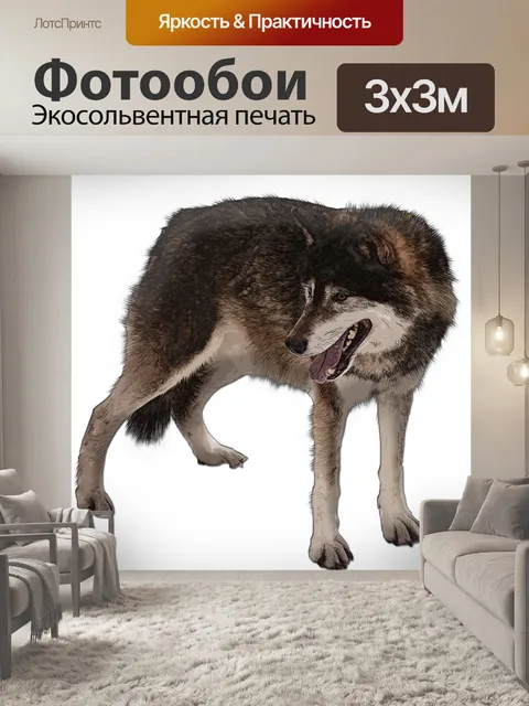 Фотообои Волк арт стоя