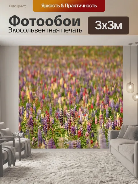 Фотообои Люпины