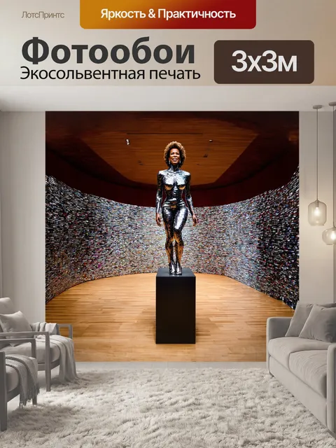 Фотообои уитни хьюстон изображена в виде статуи