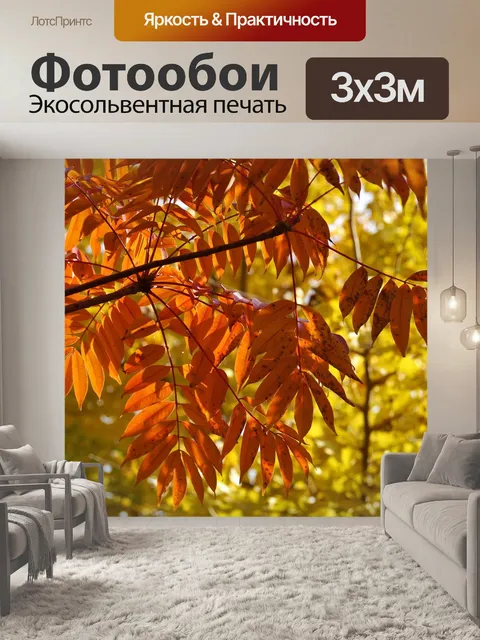 Фотообои Желтые листья