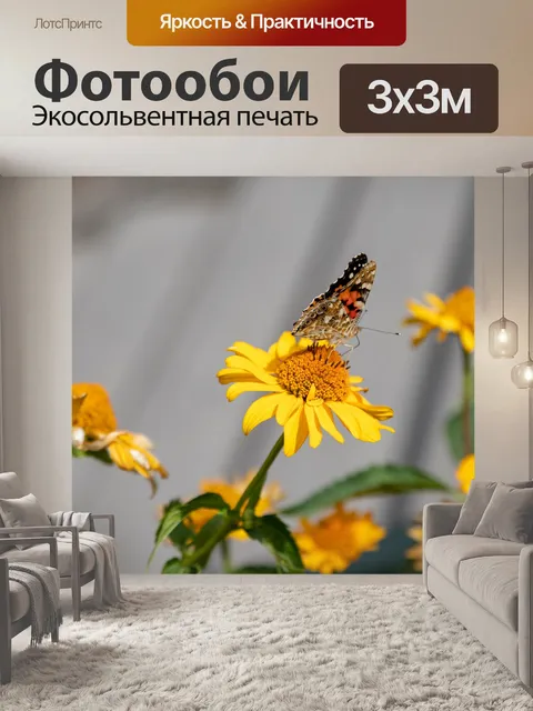 Фотообои бабочка