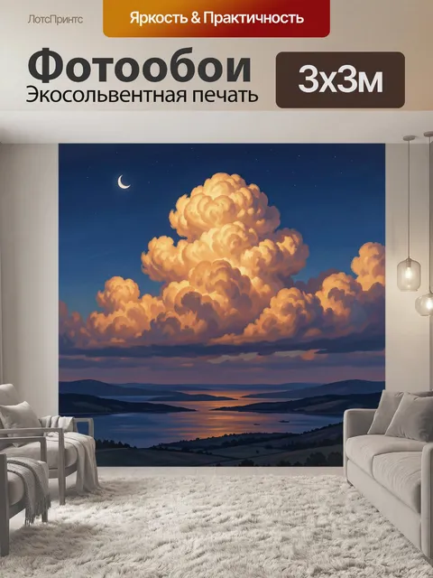300 × 300 см · Экосольвентная печать