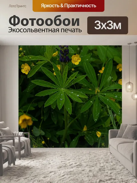 Фотообои Люпины
