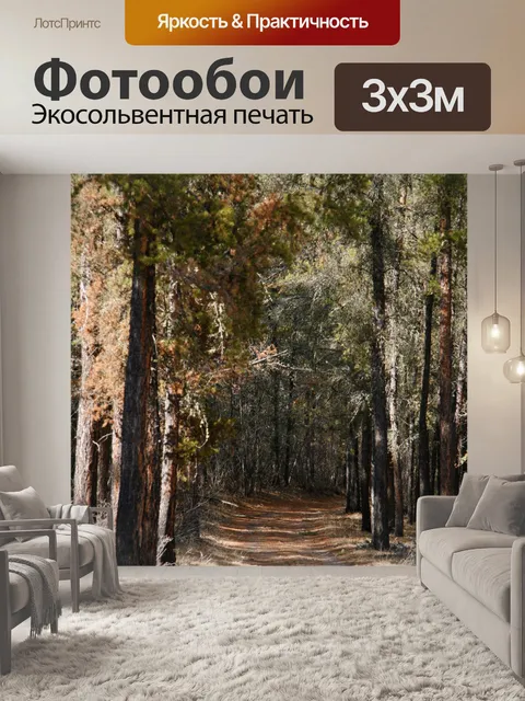 Фотообои Trail Путь в Tamarack лесу