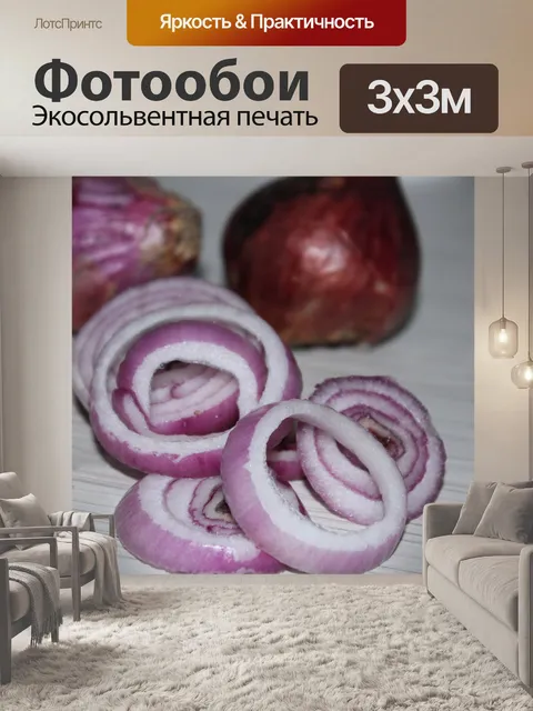 Фотообои луковые кольца