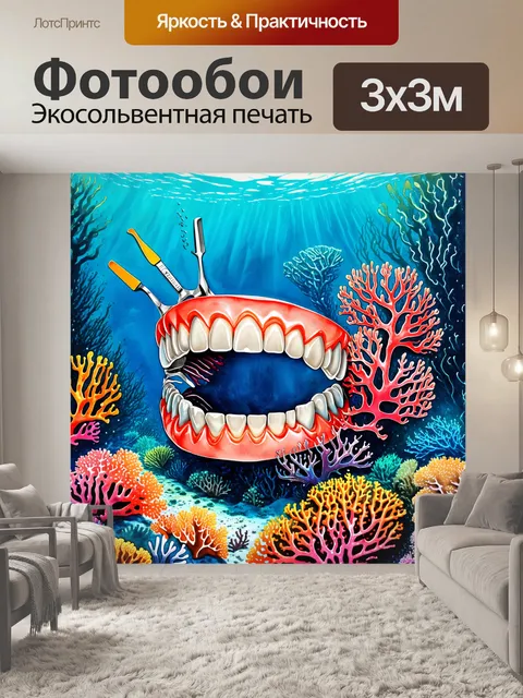 Фотообои фантастический подводный мир