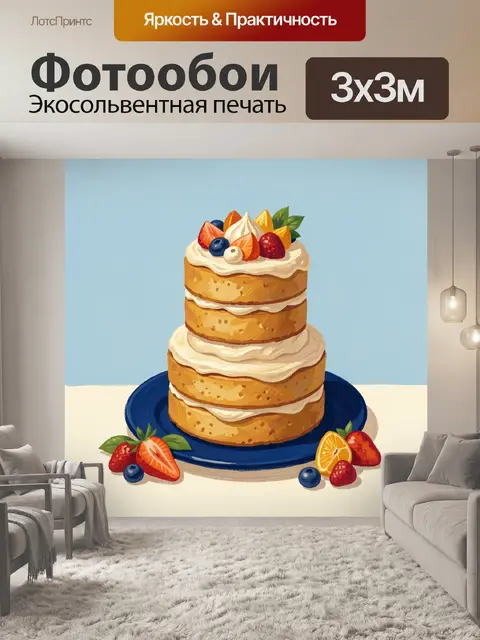300 × 300 см · Экосольвентная печать