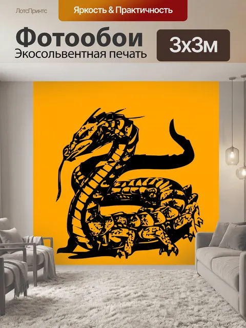 Фотообои Черный дракон