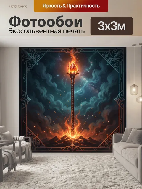 300 × 300 см · Экосольвентная печать