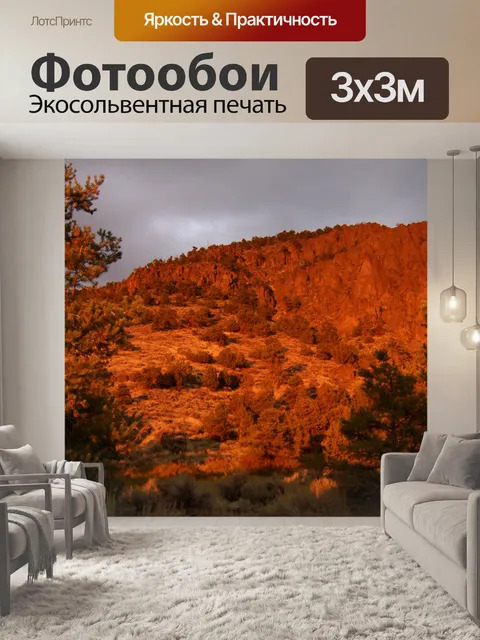 Фотообои Золотая гора