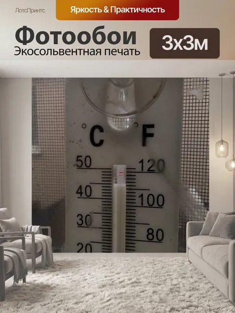 Фотообои Оконный термометр
