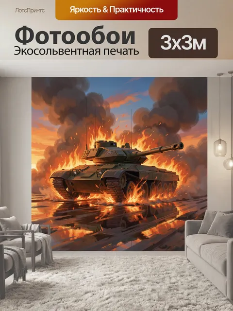 300 × 300 см · Экосольвентная печать