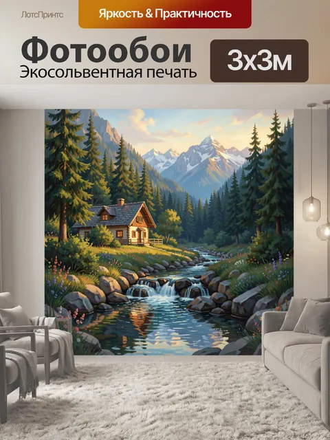 300 × 300 см · Экосольвентная печать