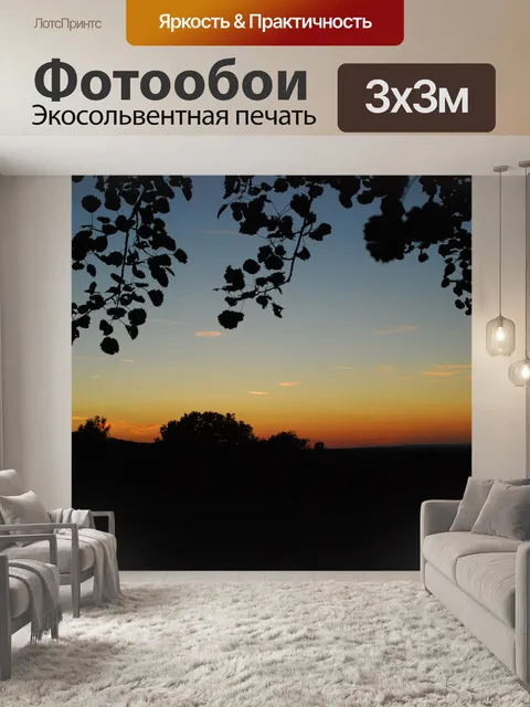 Фотообои Заход солнца