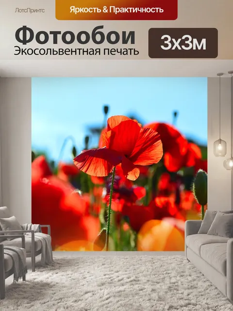 Фотообои Красный
