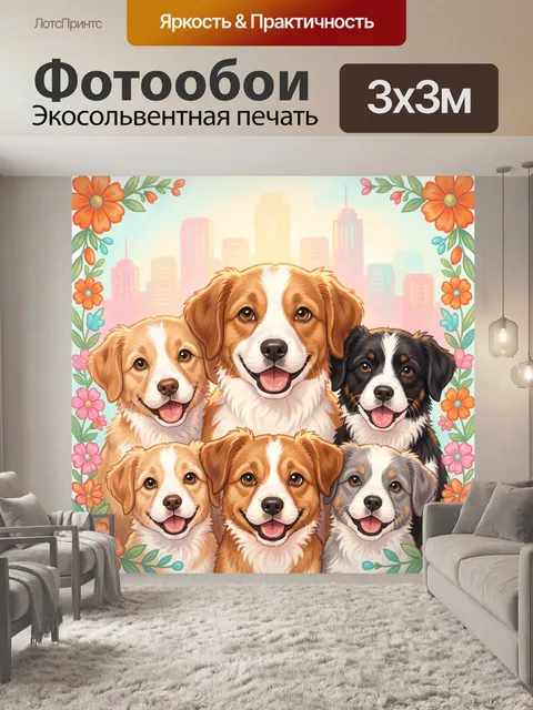 300 × 300 см · Экосольвентная печать