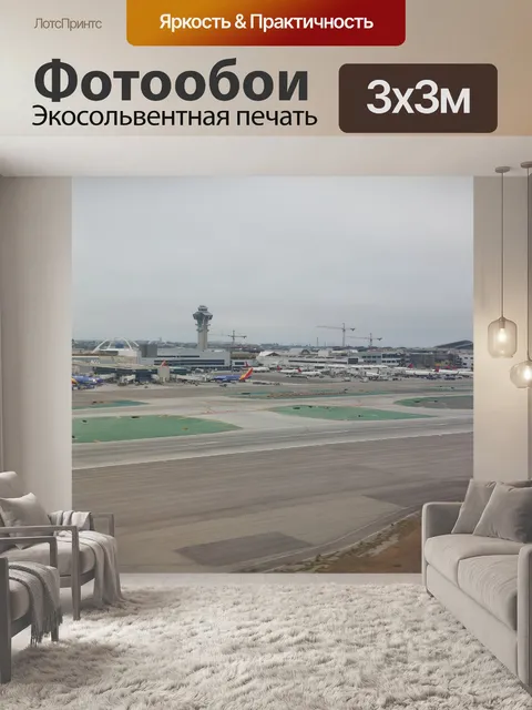 Фотообои Посадка в аэропорту lax