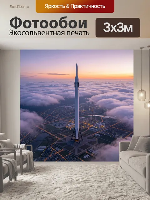 300 × 300 см · Экосольвентная печать