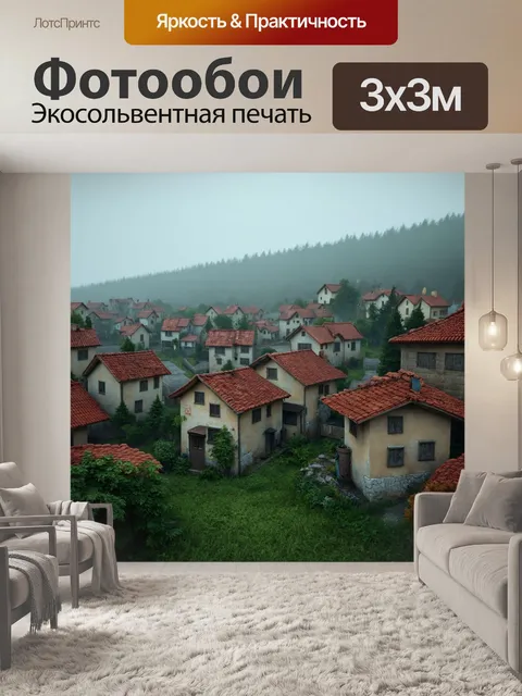 Фотообои туман в стиле рендер