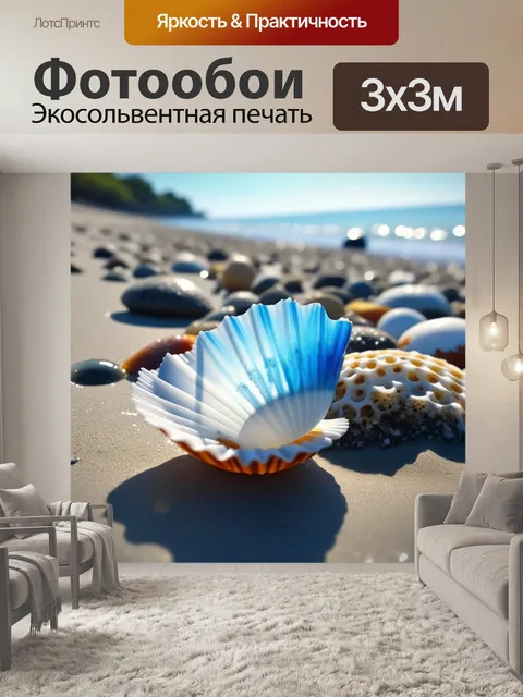 Фотообои находка ракушек на берегу