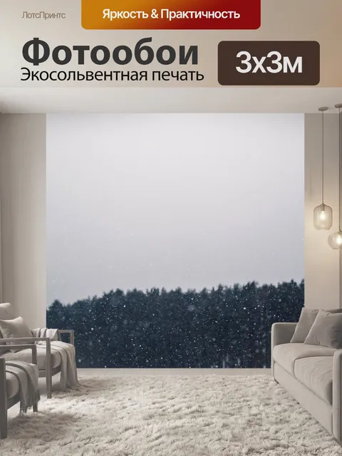 Фотообои Идет снег