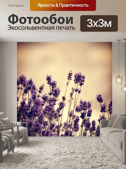 Фотообои лаванда