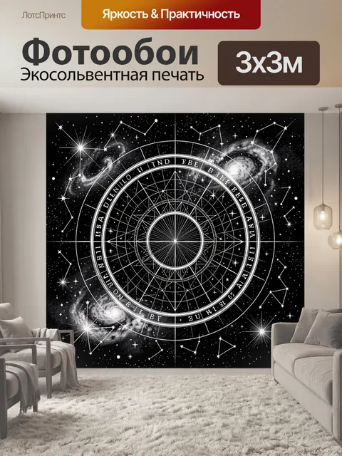 Фотообои Звездная карта и созвездия