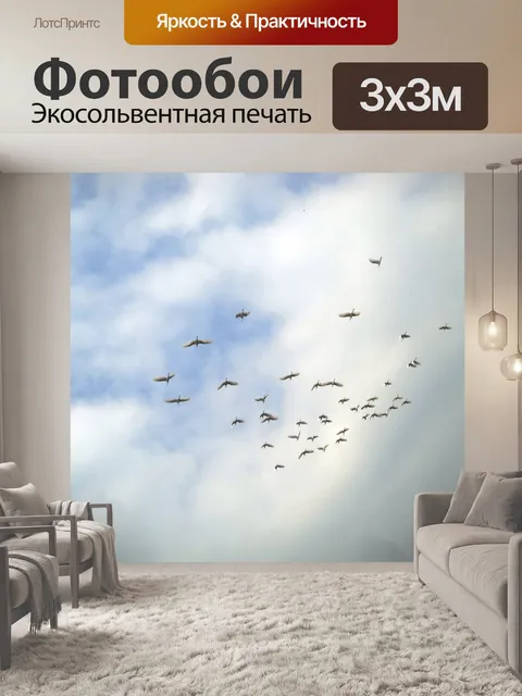 Фотообои Стая птиц